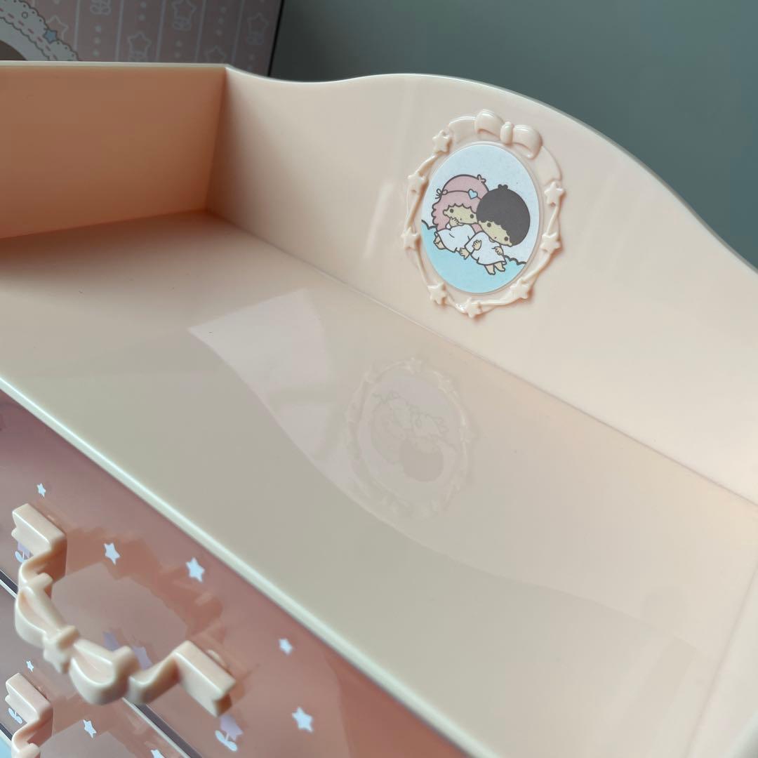 レア　希少　キキララ リトルツインスターズ 2段引き出し収納ボックス　レトロ