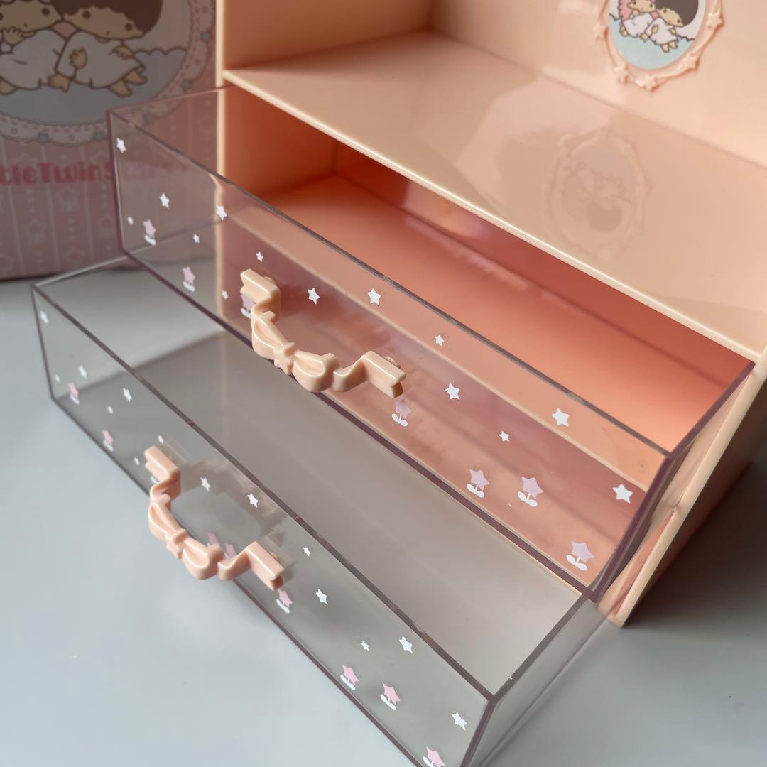 レア　希少　キキララ リトルツインスターズ 2段引き出し収納ボックス　レトロ