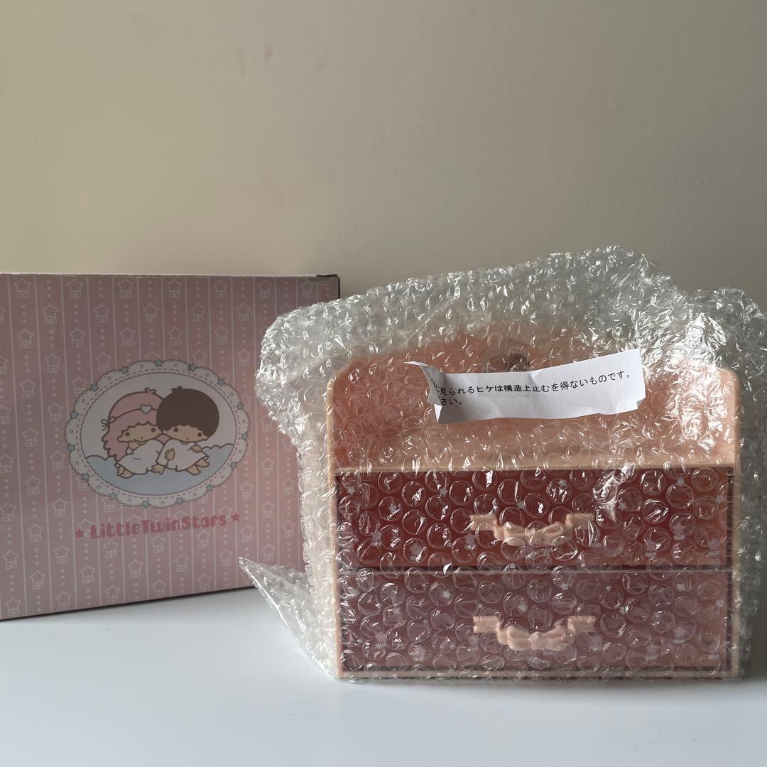 レア　希少　キキララ リトルツインスターズ 2段引き出し収納ボックス　レトロ