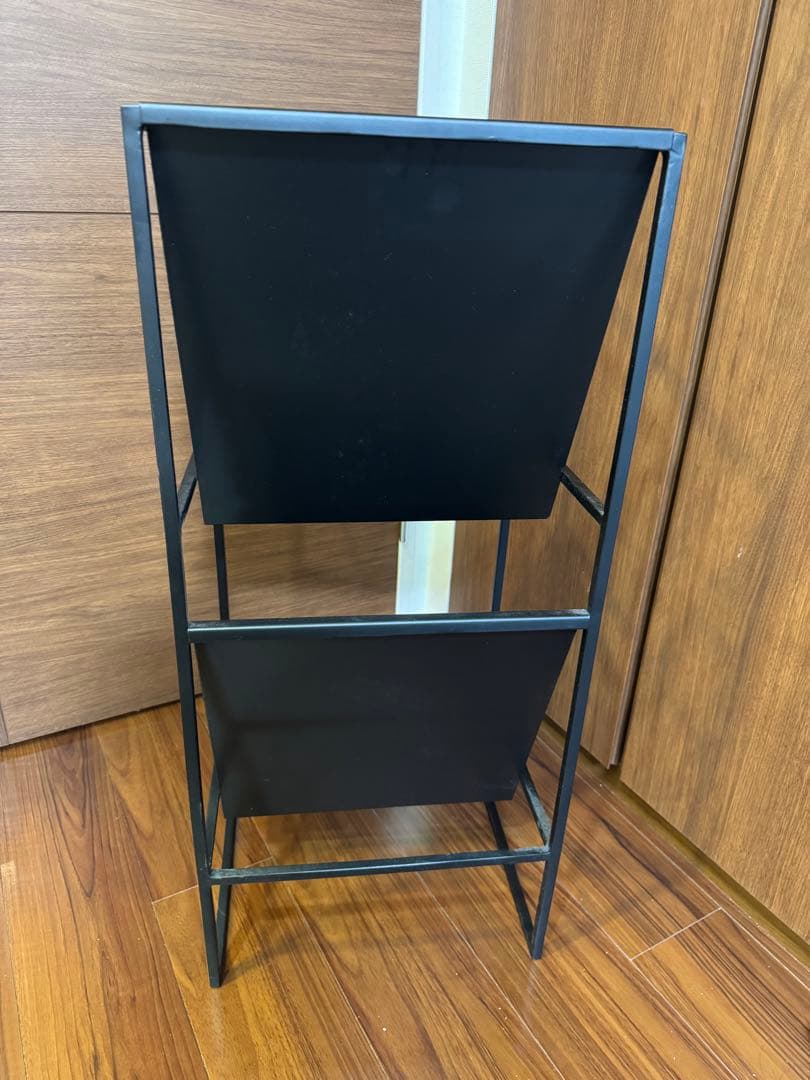 ライフファニチャー SLアイアン マガジンラック 黒