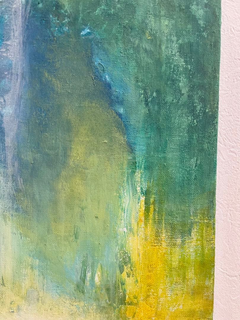 217 抽象画 アクリル画 原画 キャンバスボード F6 未知への出入り口