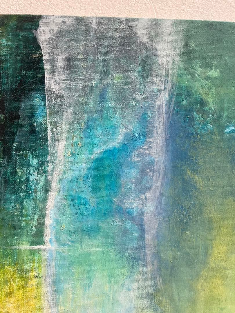 217 抽象画 アクリル画 原画 キャンバスボード F6 未知への出入り口