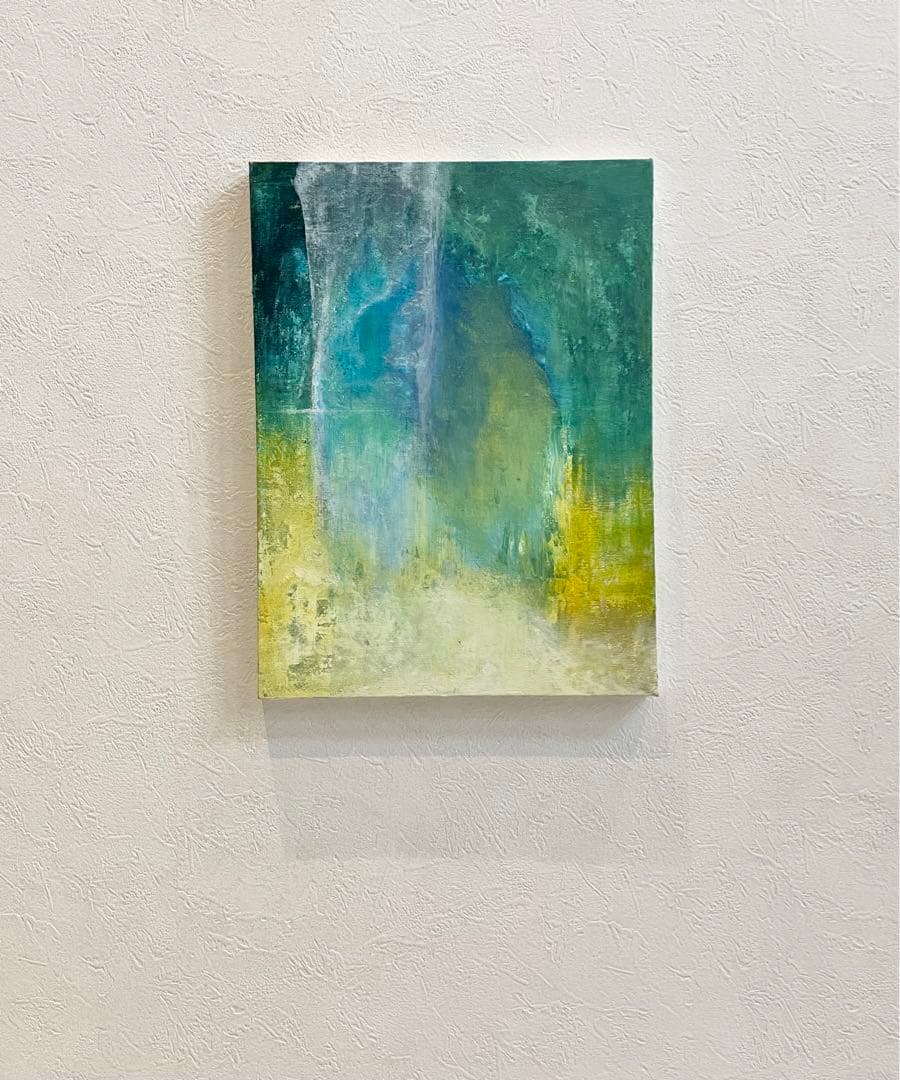 217 抽象画 アクリル画 原画 キャンバスボード F6 未知への出入り口