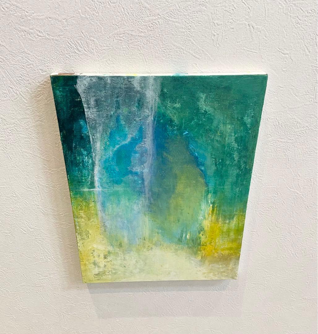 217 抽象画 アクリル画 原画 キャンバスボード F6 未知への出入り口