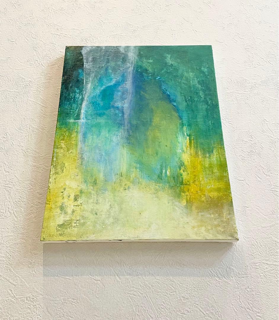 217 抽象画 アクリル画 原画 キャンバスボード F6 未知への出入り口