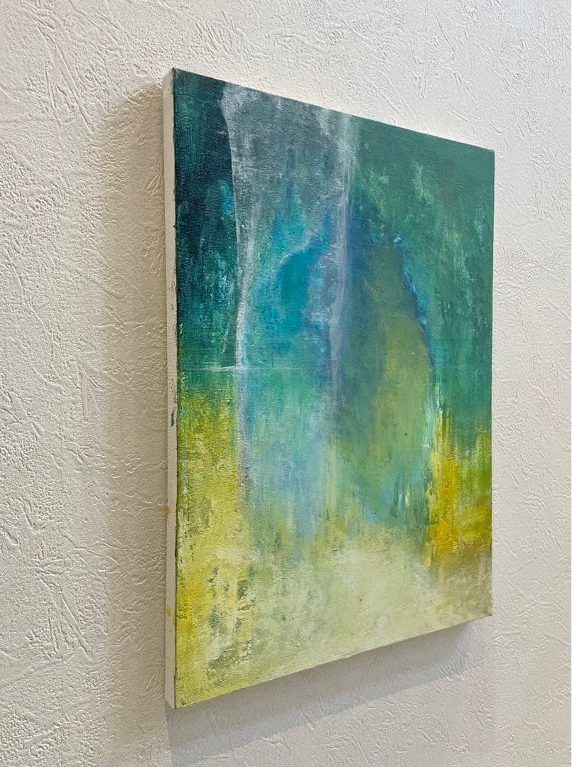 217 抽象画 アクリル画 原画 キャンバスボード F6 未知への出入り口