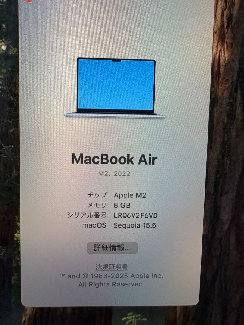 MacBook Air 13.6インチ Apple M2チップ搭載 ジャンク
