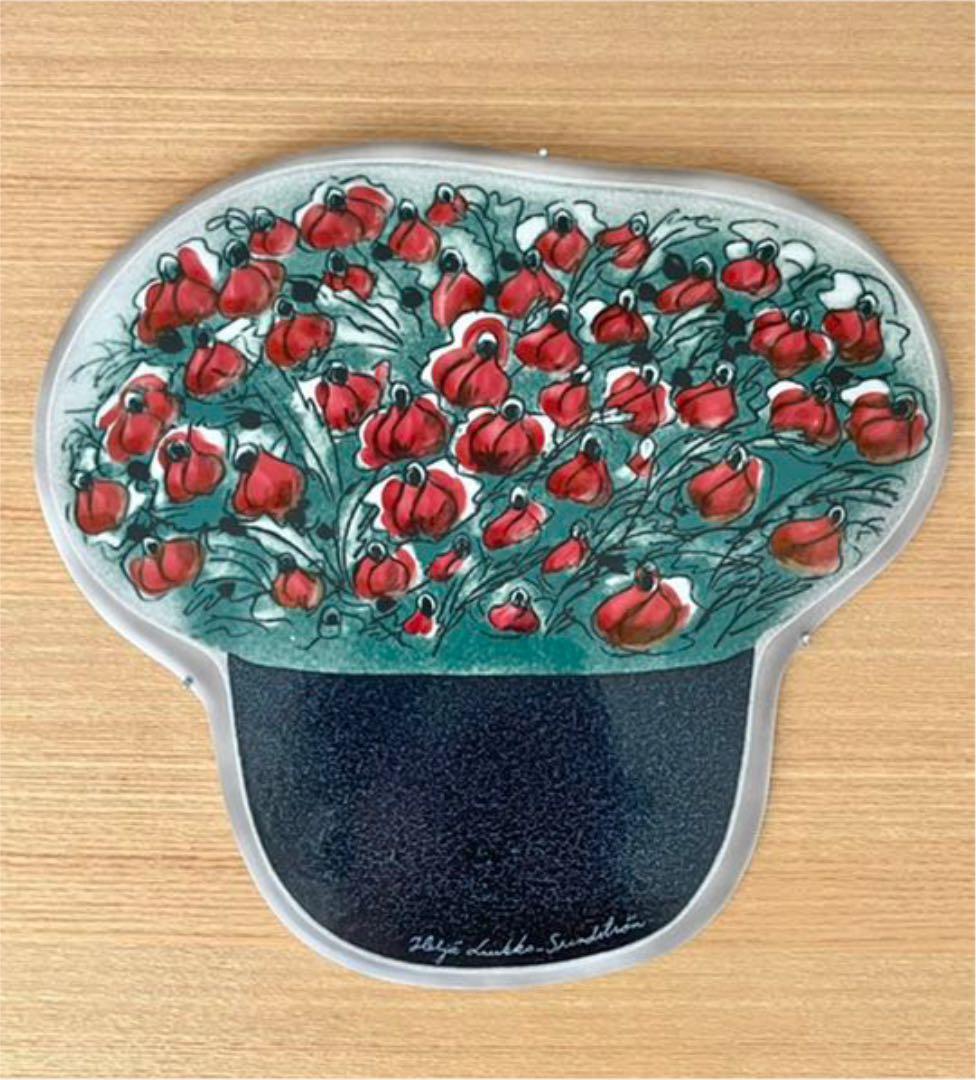 ARABIA ヘルヤ \"Ruusut\" 陶板画