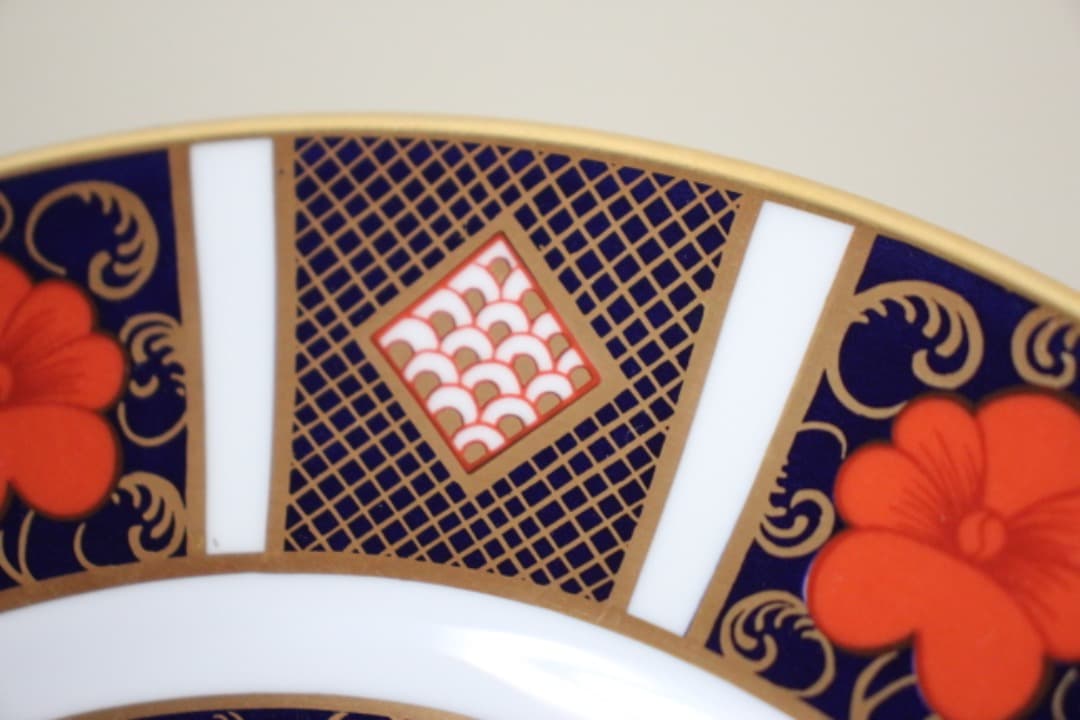 ロイヤルクラウンダービー　オールドイマリ　１１２８　２２cmプレート