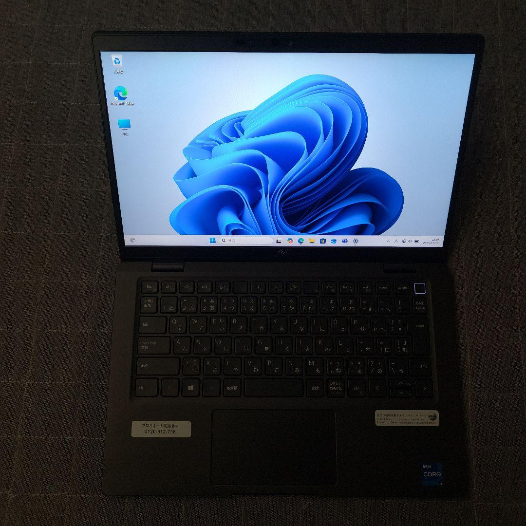 美品 DELL 爆速 11世代i7 1185g7 32GB SSD1TB 13型