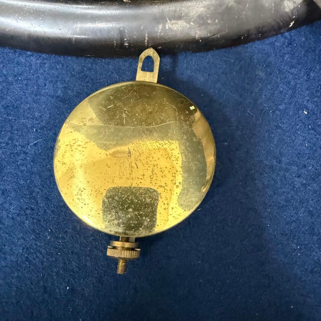 明治時計 meiji 丸型 掛時計 機械式 ゼンマイ式 直径約40cm 古時計