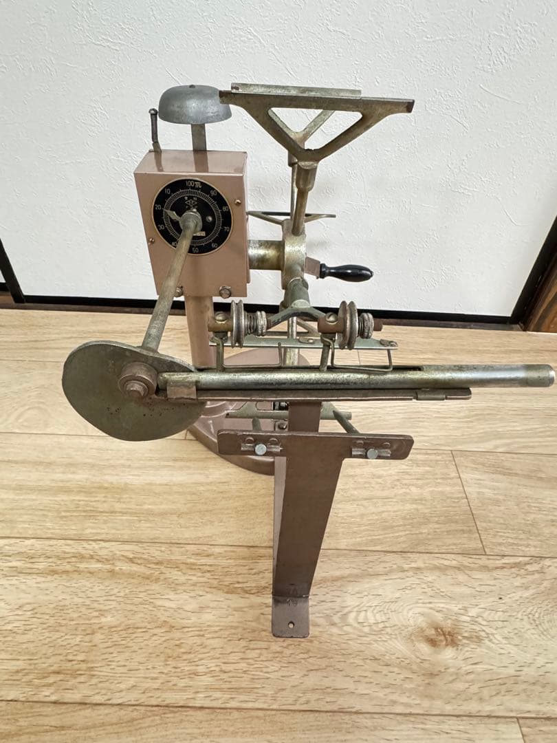 レア　古橋製作所　番手測定器　糸巻取り機　金属製