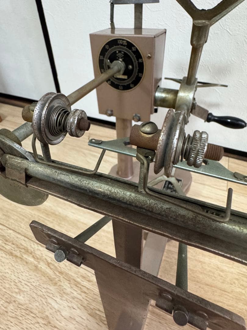 レア　古橋製作所　番手測定器　糸巻取り機　金属製