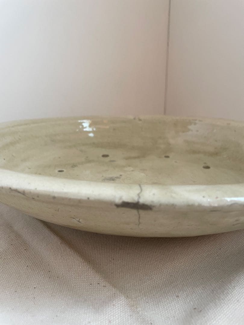 古道具　石皿　瀬戸焼