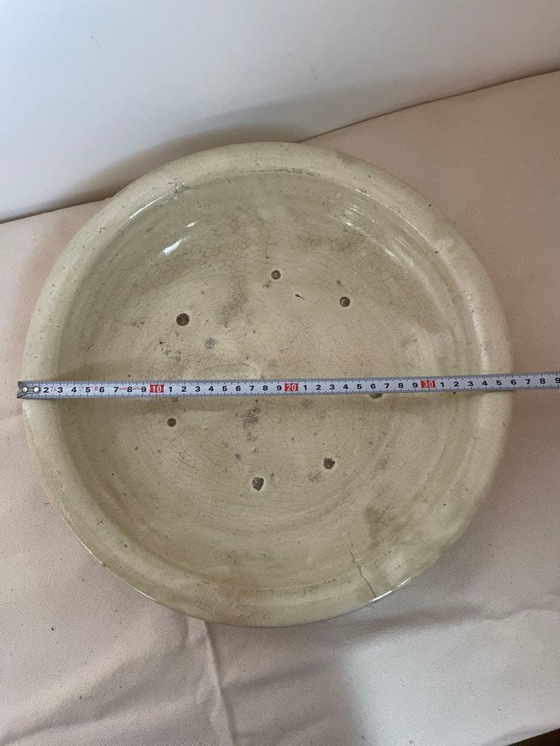 古道具　石皿　瀬戸焼