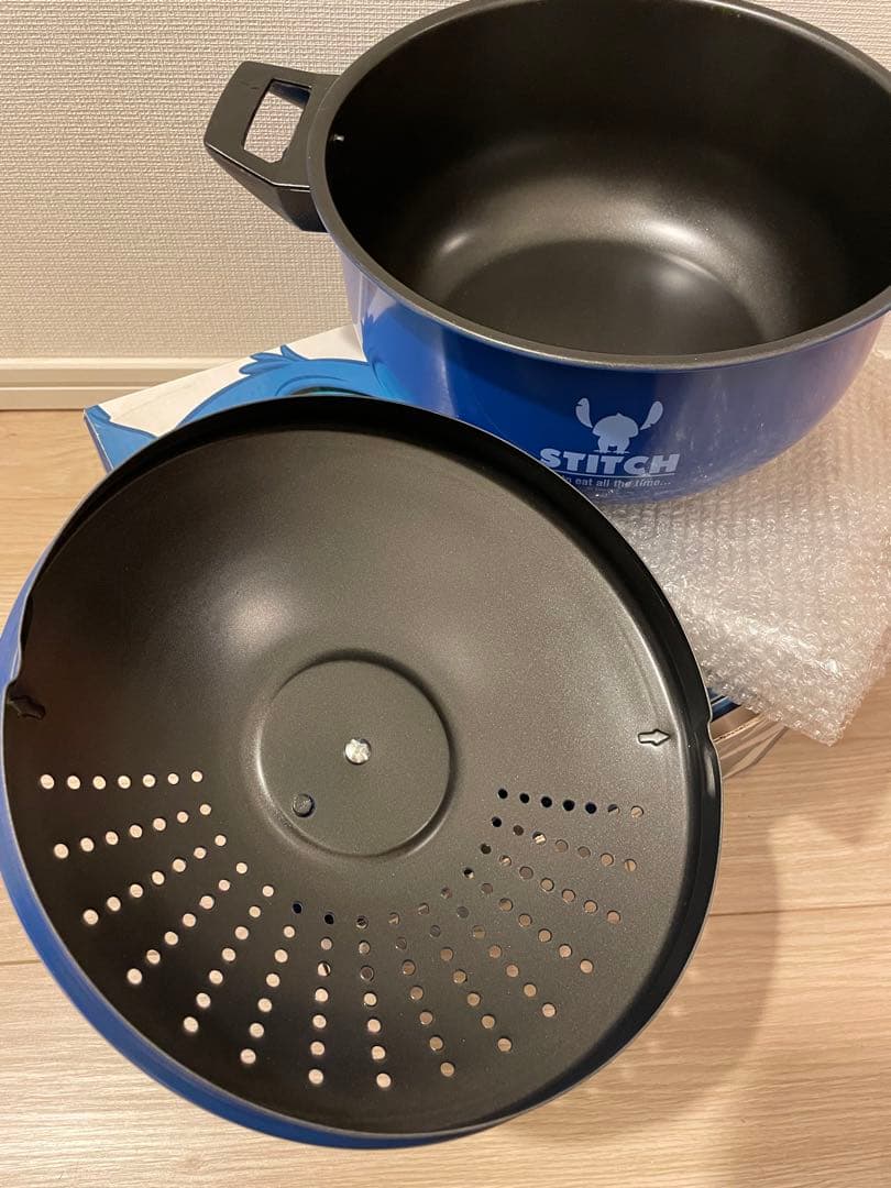 【新品⭐︎未使用】Disneyスティッチパスタ鍋〈パスタポット〉☆両手鍋☆