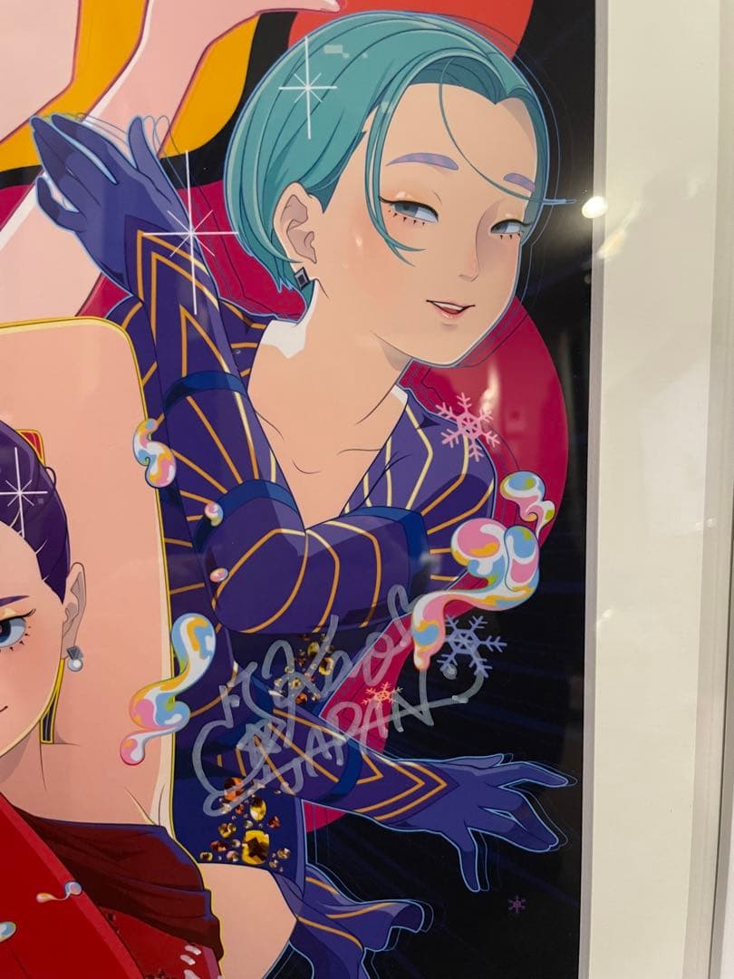 ミラノ・コルティナ五輪　銀メダル　坂本花織 直筆サイン入り　シルクスクリーン