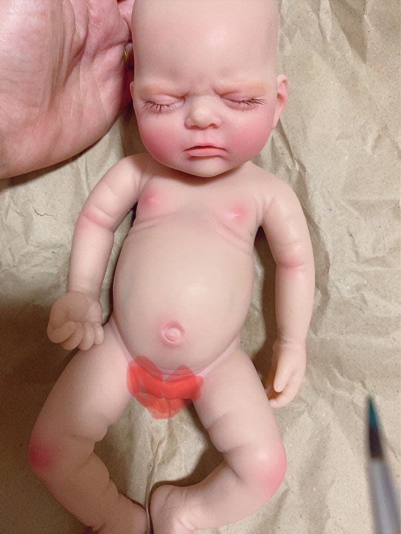 ぷにぷに　フルシリコン　リボーンドール　赤ちゃん人形