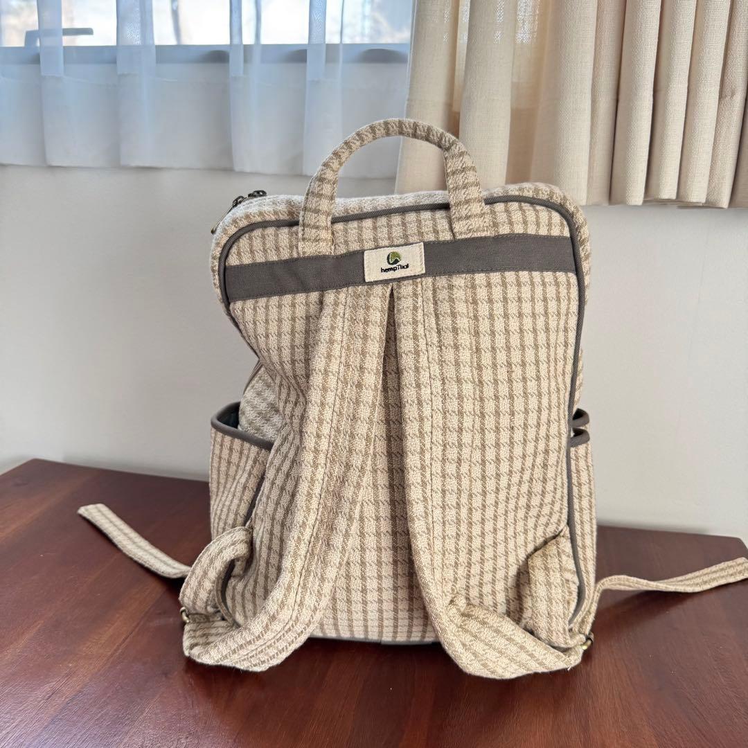 ヘンプリュック　hempTHAIバックパック　ベージュ