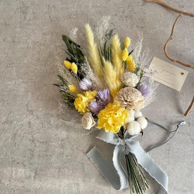 煌めく木洩れ日のレモンイエロースワッグ L　再販