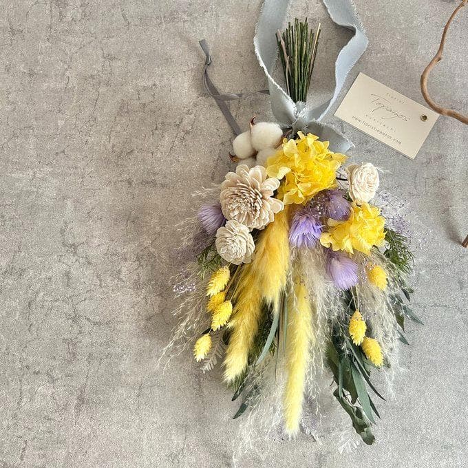 煌めく木洩れ日のレモンイエロースワッグ L　再販