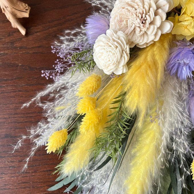 煌めく木洩れ日のレモンイエロースワッグ L　再販