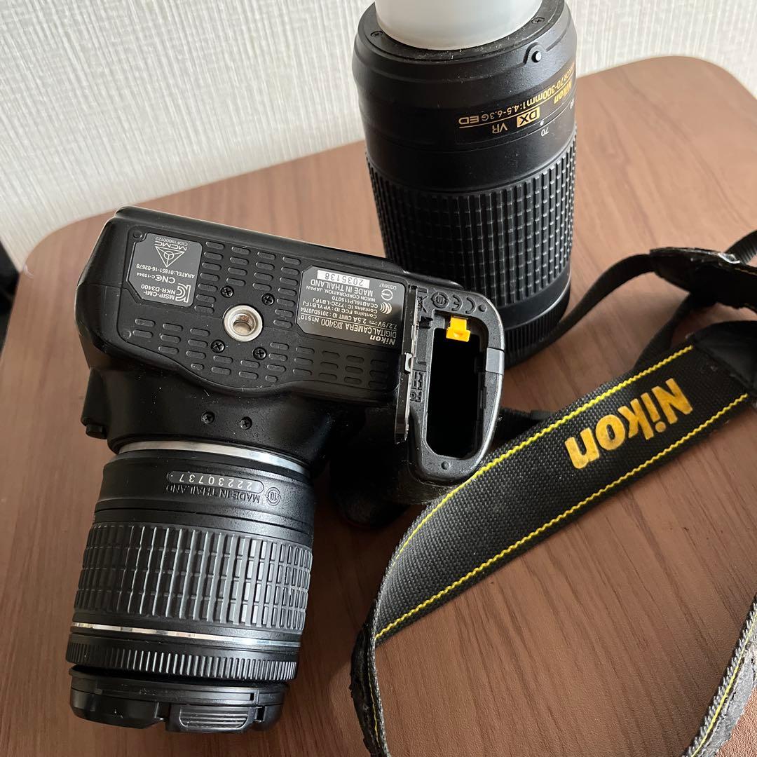 Nikon D3400 ダブルレンズキット　ジャンク品