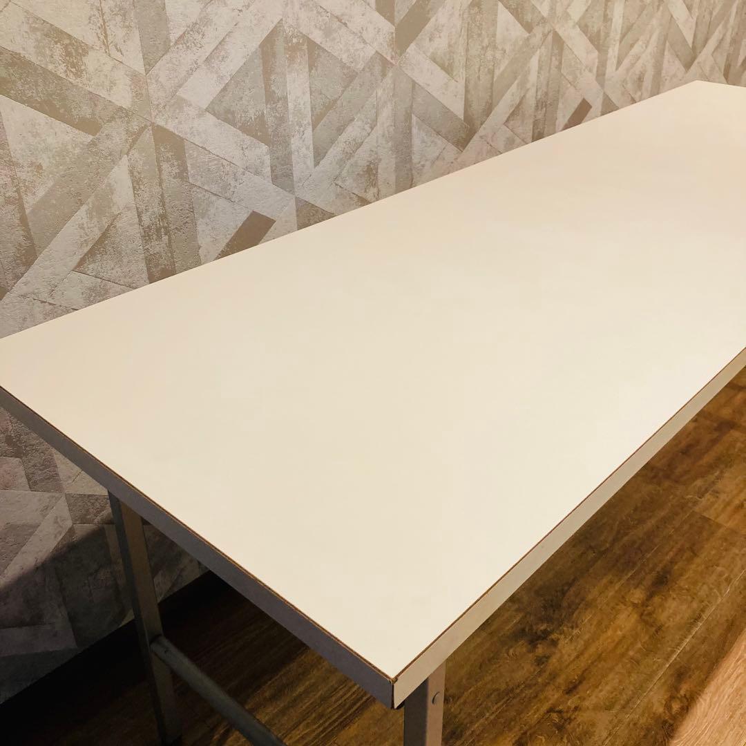 長机　折りたたみ机　テーブル　会議机　フリーマーケット　ホワイト