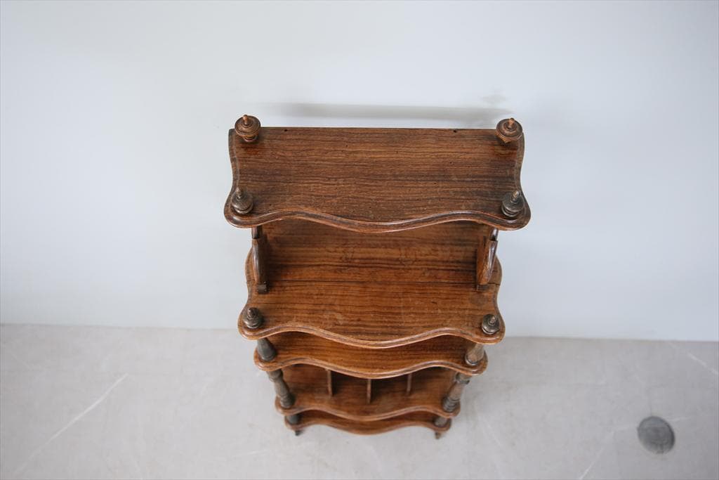 フランスアンティークナポレオン3世様式シェルフ/キャビネット飾り棚(90-58)