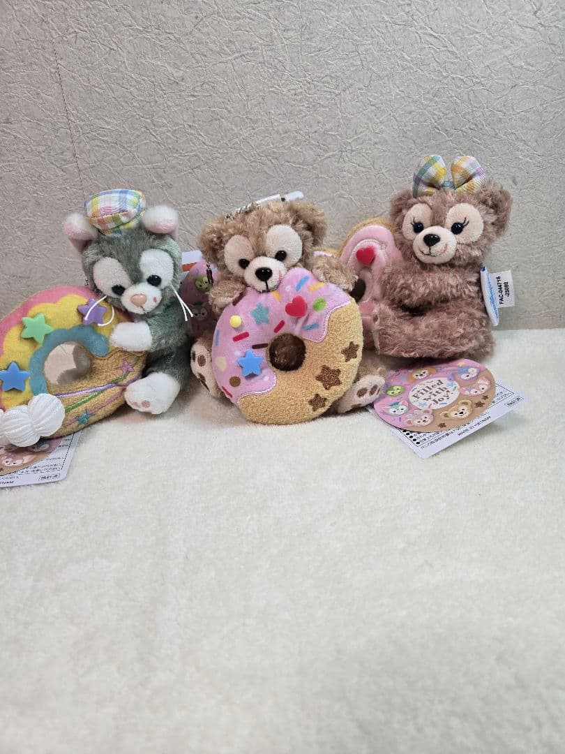 ダッフィー　ぬいぐるみバッチ　フィルドウィズジョイ　7体セット