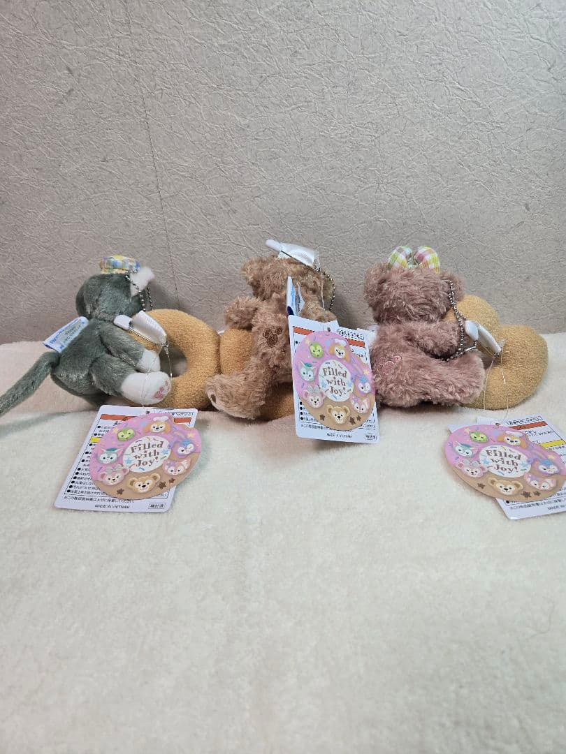 ダッフィー　ぬいぐるみバッチ　フィルドウィズジョイ　7体セット