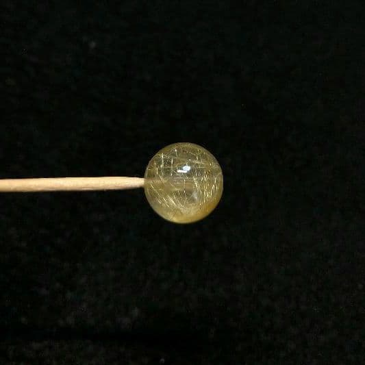 【良質,美品】エンジェルヘアルチルクォーツ《粒》ブレスレット　透明　金運　仕事運