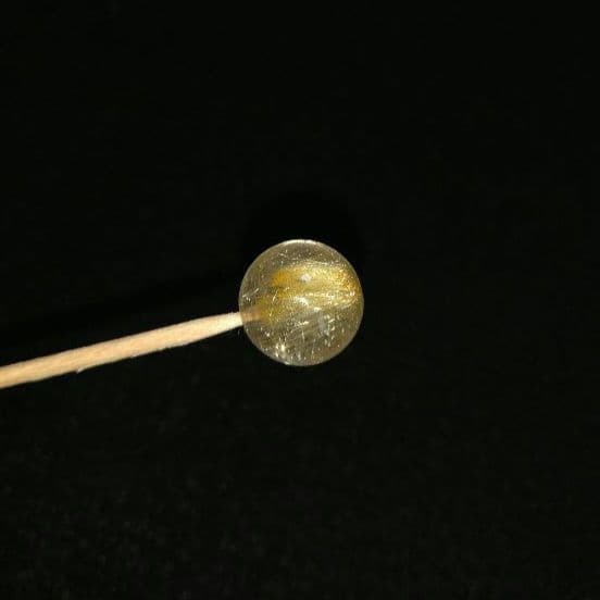 【良質,美品】エンジェルヘアルチルクォーツ《粒》ブレスレット　透明　金運　仕事運