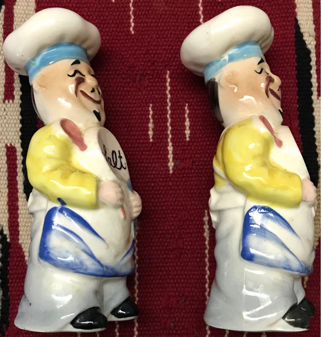 超レア 日本製 50's-60's Salt&Pepper 陶器 調味料入れ