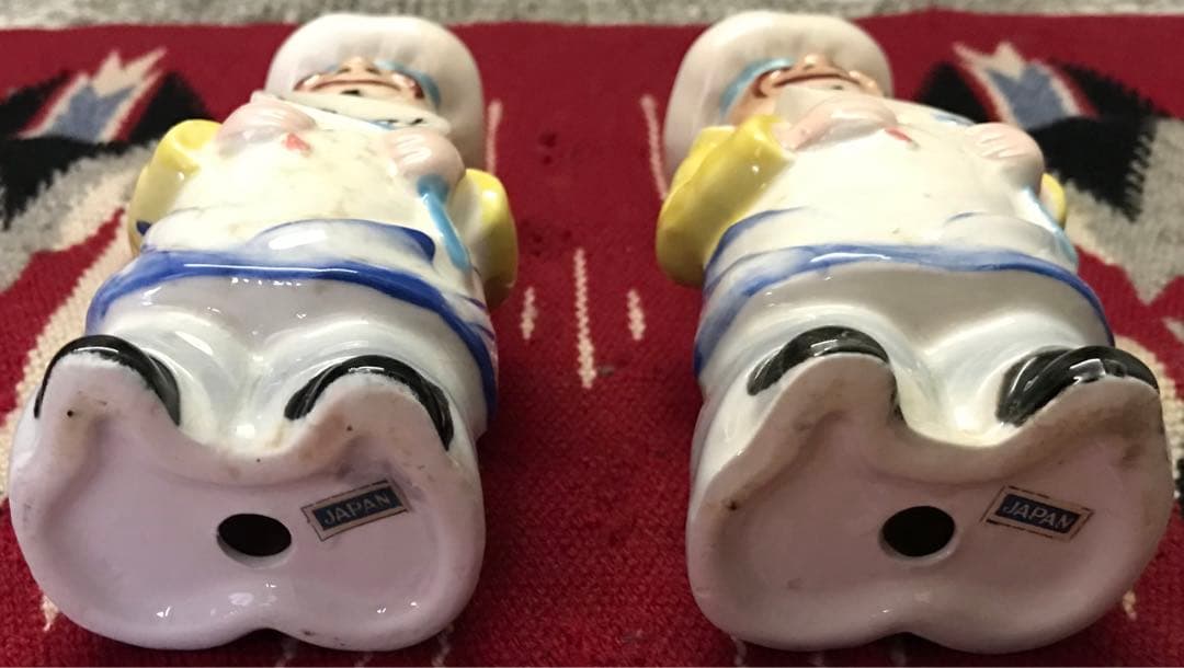 超レア 日本製 50's-60's Salt&Pepper 陶器 調味料入れ