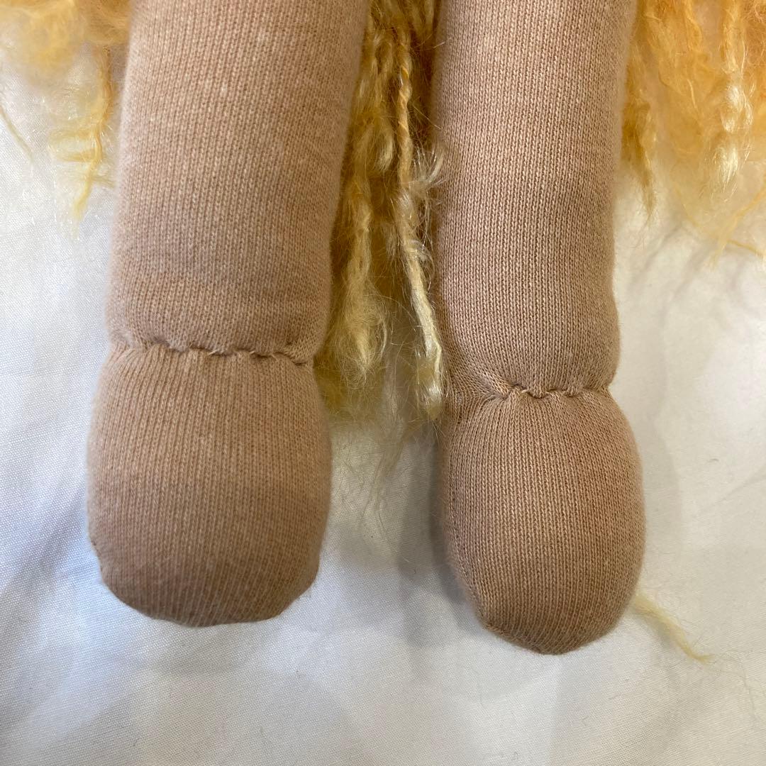 happy to see you 着せ替え人形　ウォルドルフ　リバティスカート付