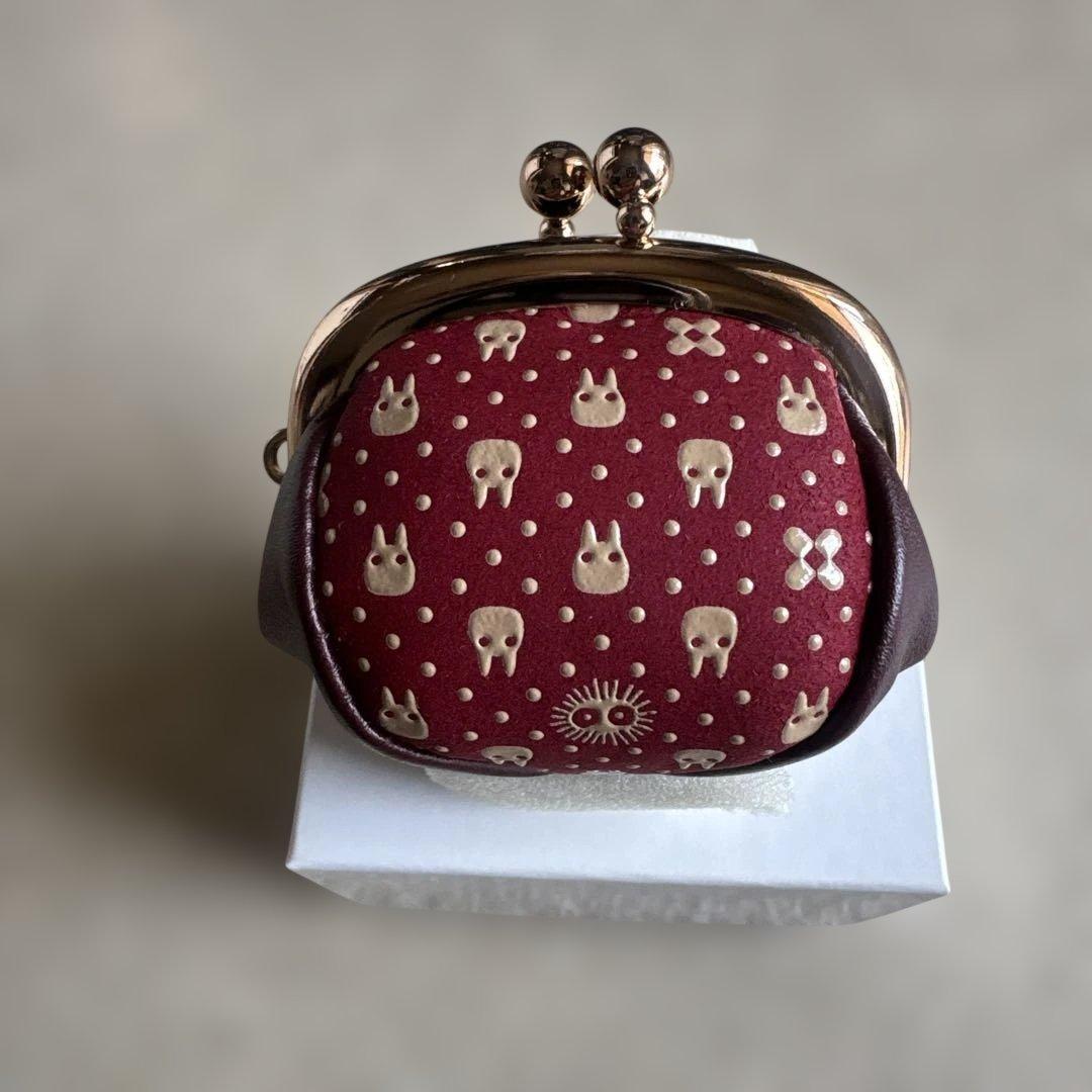 となりのトトロ伝統印伝シリーズ　②小銭入（赤）