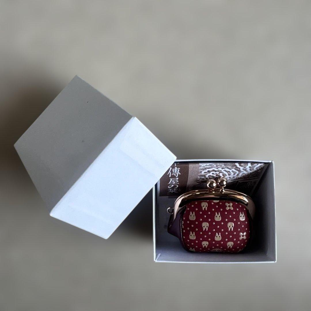 となりのトトロ伝統印伝シリーズ　②小銭入（赤）