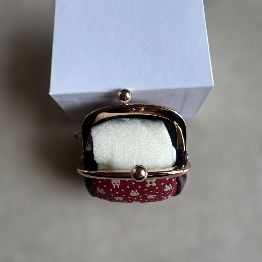 となりのトトロ伝統印伝シリーズ　②小銭入（赤）