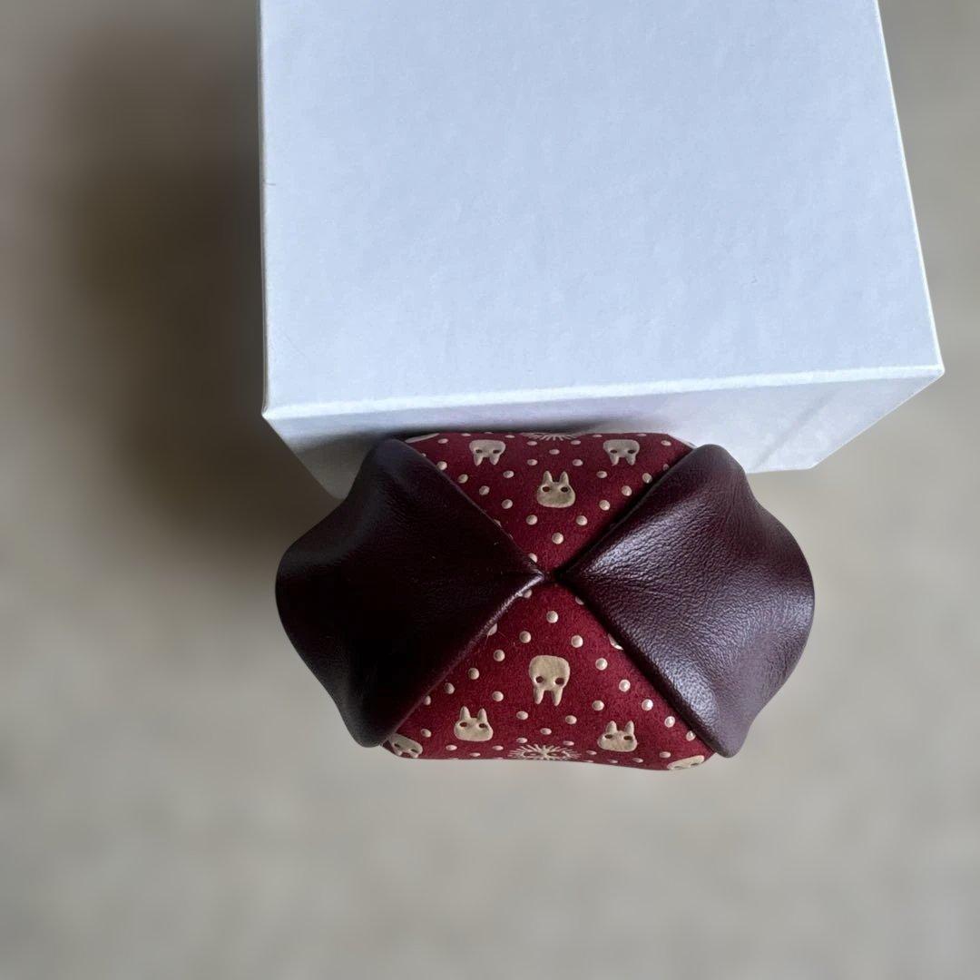 となりのトトロ伝統印伝シリーズ　②小銭入（赤）