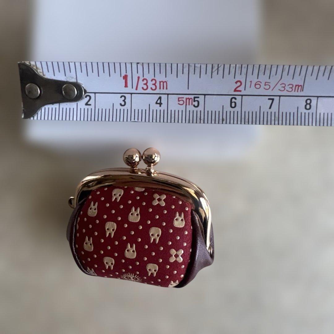 となりのトトロ伝統印伝シリーズ　②小銭入（赤）