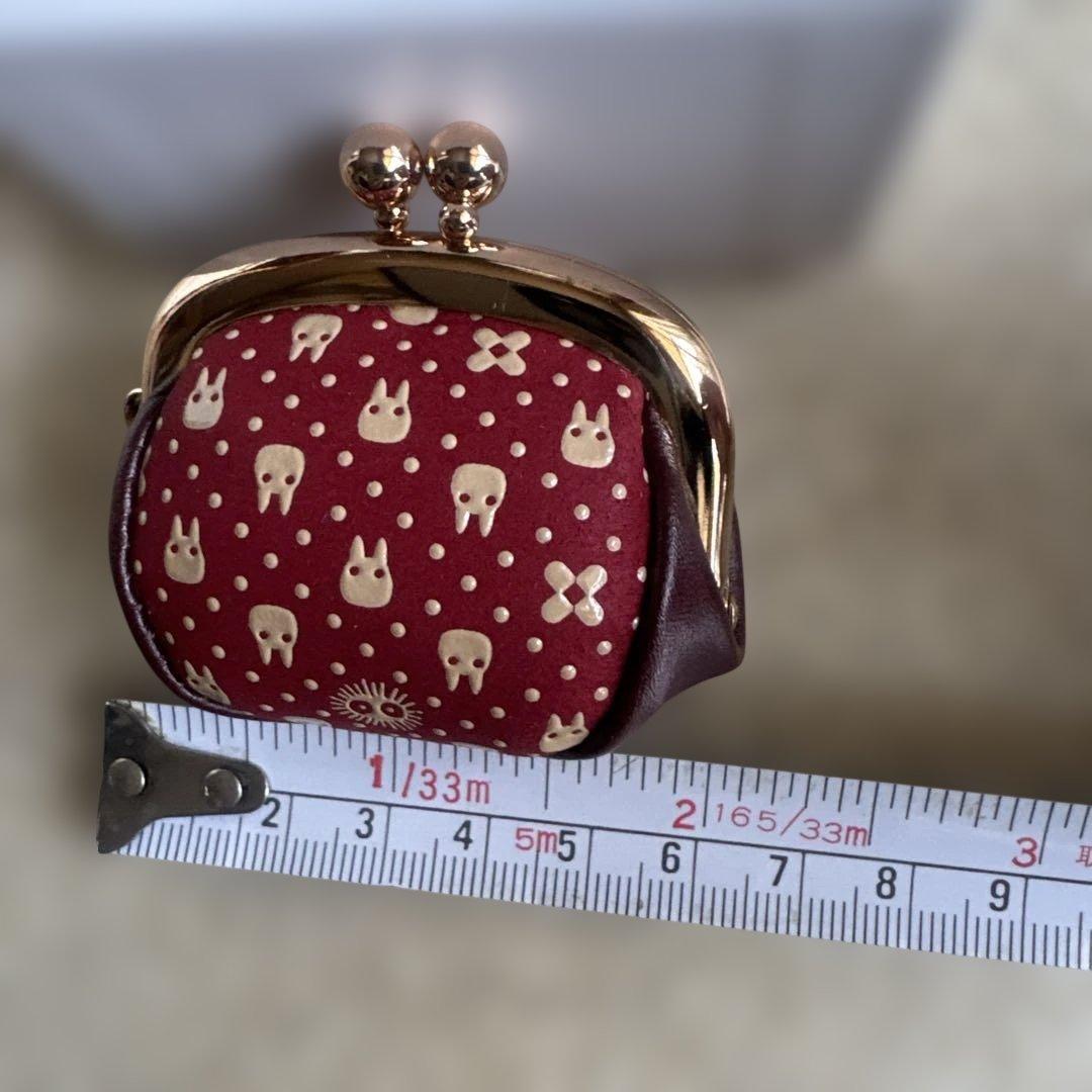 となりのトトロ伝統印伝シリーズ　②小銭入（赤）