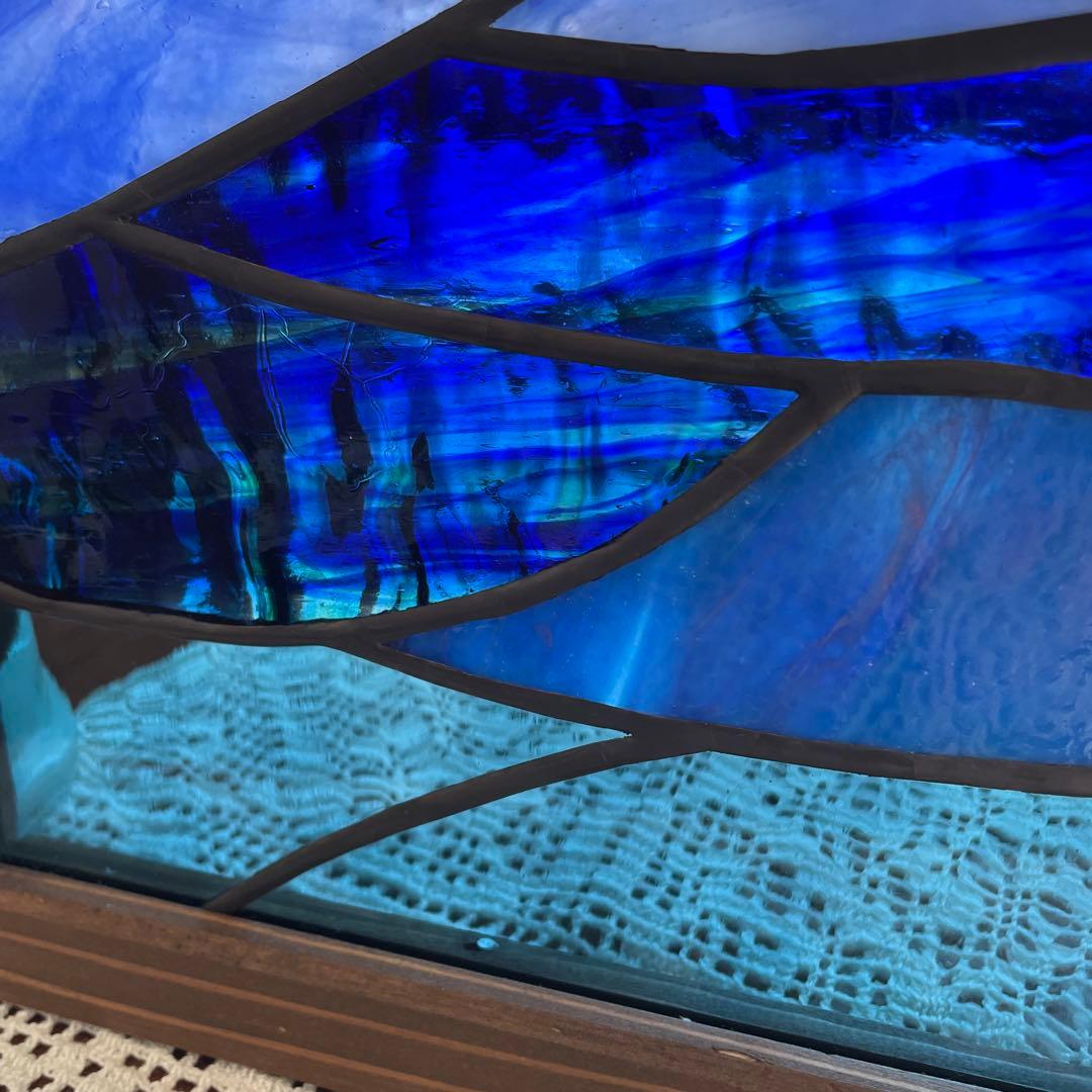 ステンドグラス　パネル　アート　深海