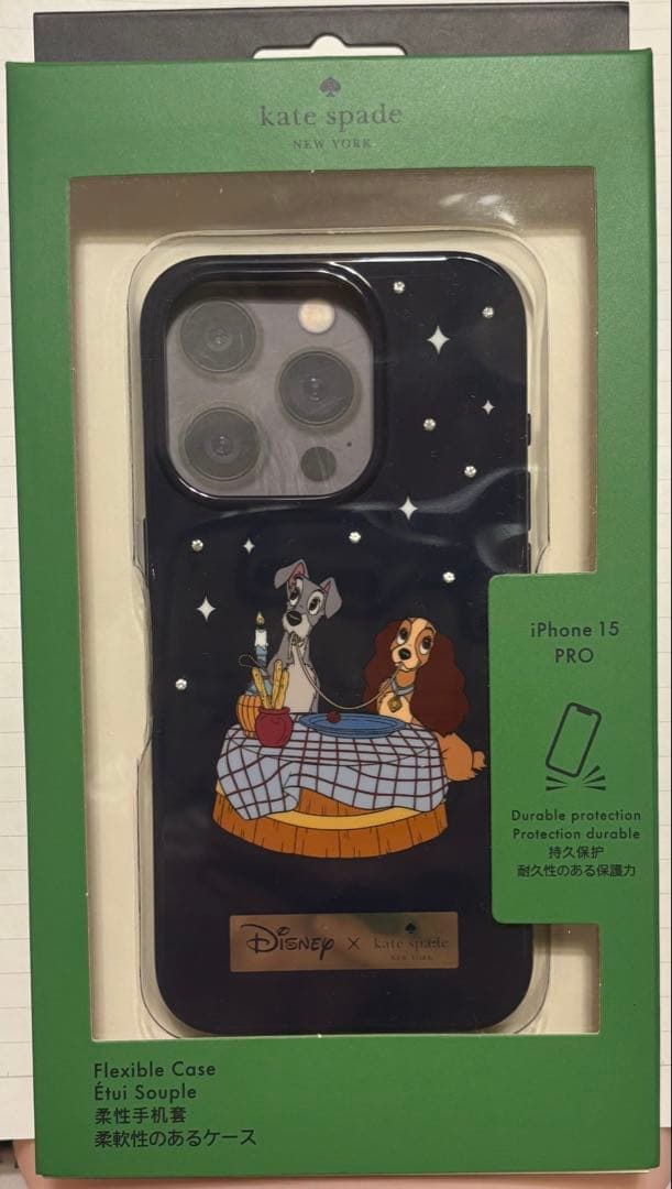 iPhone15Pro用ケース ディズニー わんわん物語