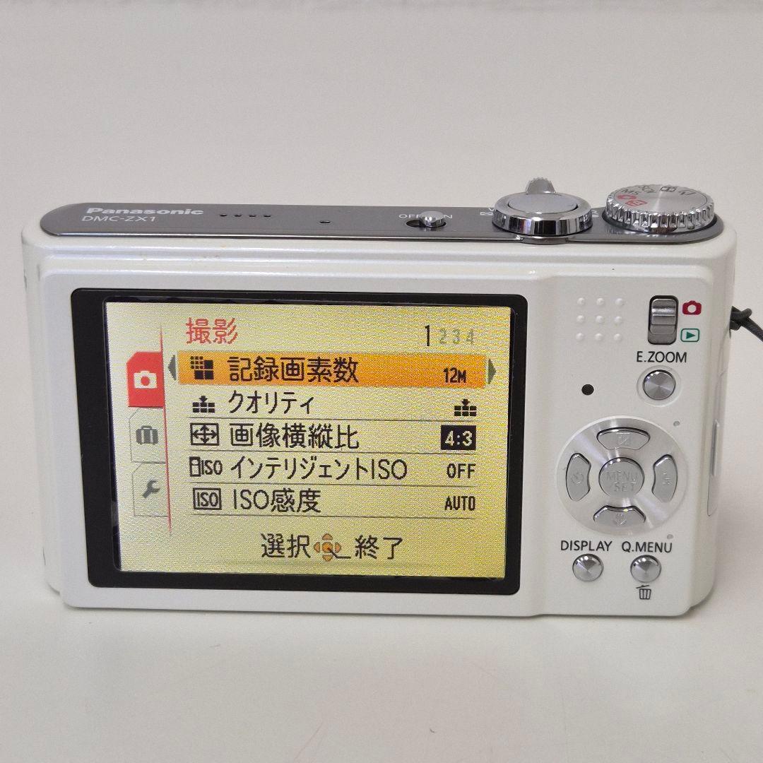 Panasonic DMC-ZX1 コンパクトデジタルカメラ ホワイト×シルバー