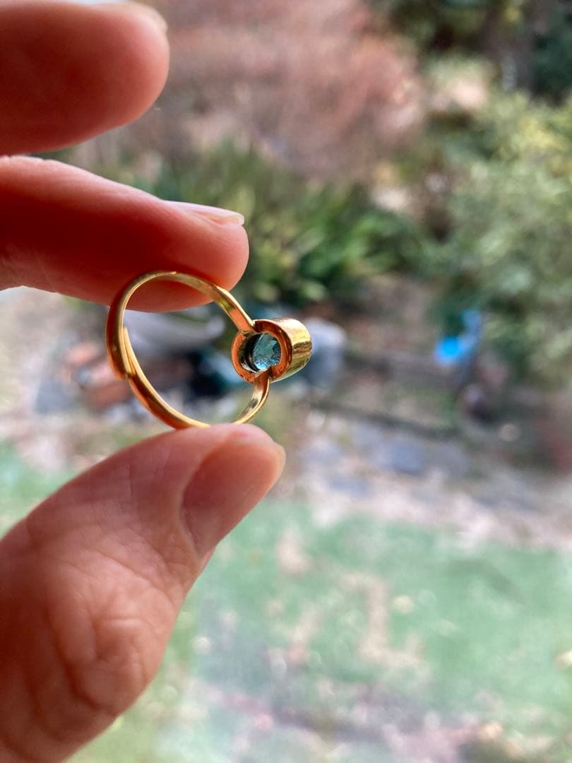 エメラルドリング　フリーサイズ　ザンビア産