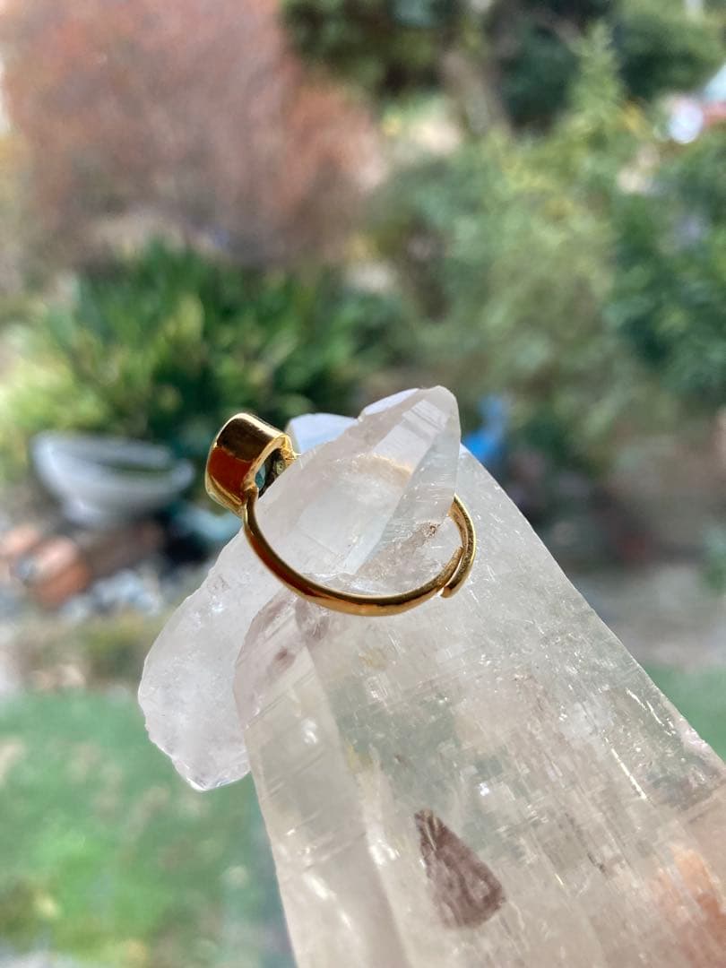 エメラルドリング　フリーサイズ　ザンビア産