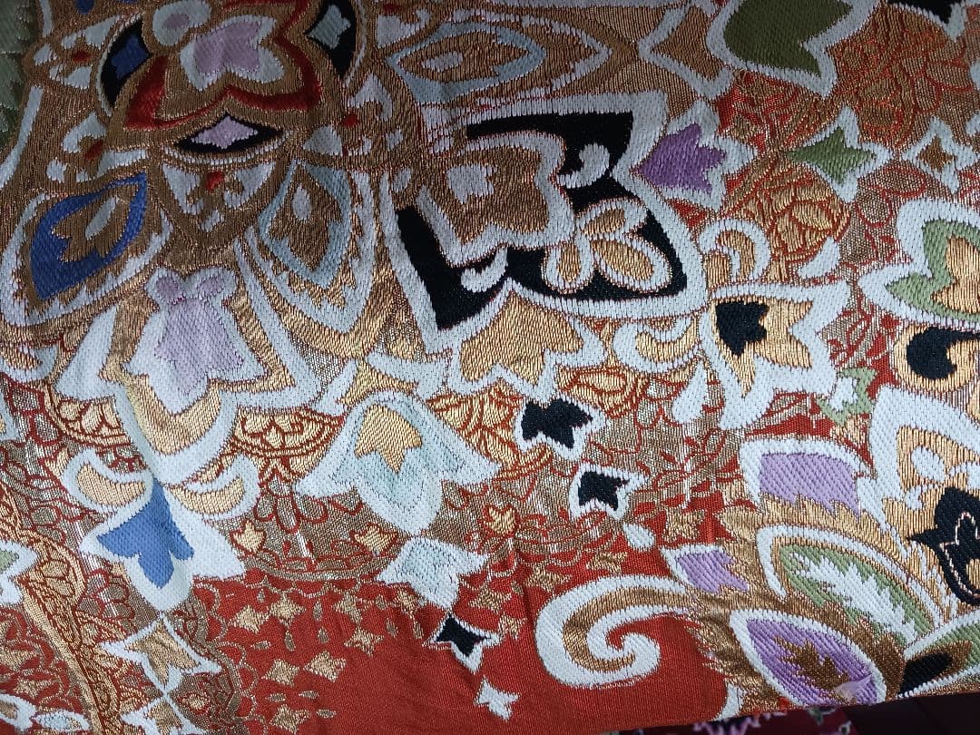 琴カバー(袋帯リメイク)