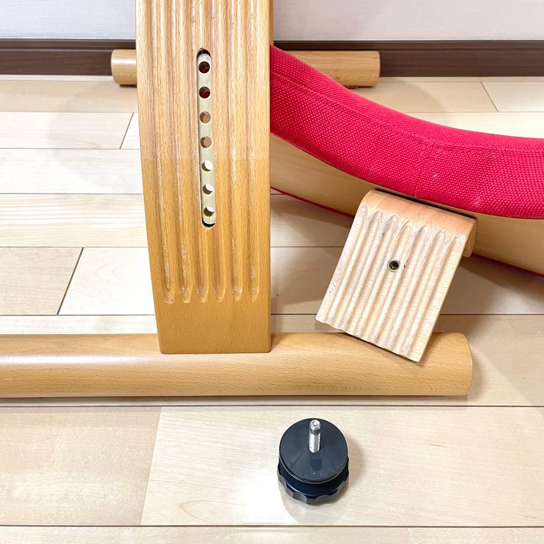 バランスラボ バランスチェア バランスイージー レッド 中古品