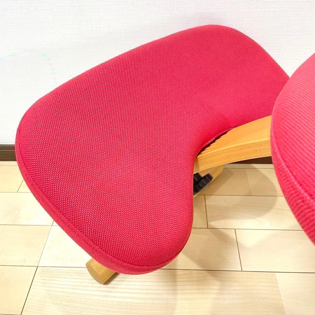 バランスラボ バランスチェア バランスイージー レッド 中古品